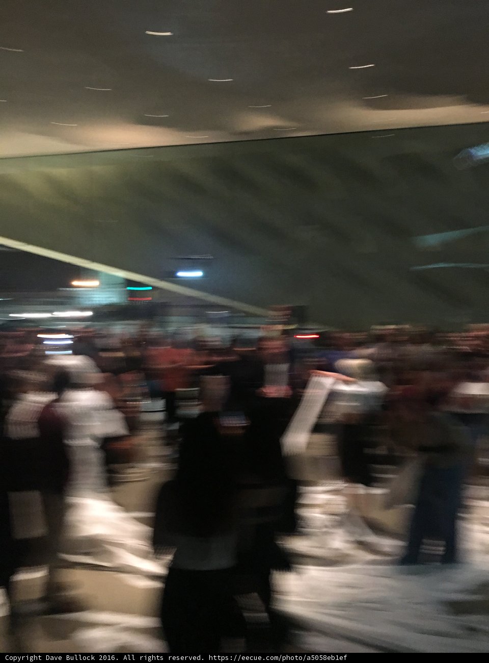 Blurry Crowd in Terminal Station