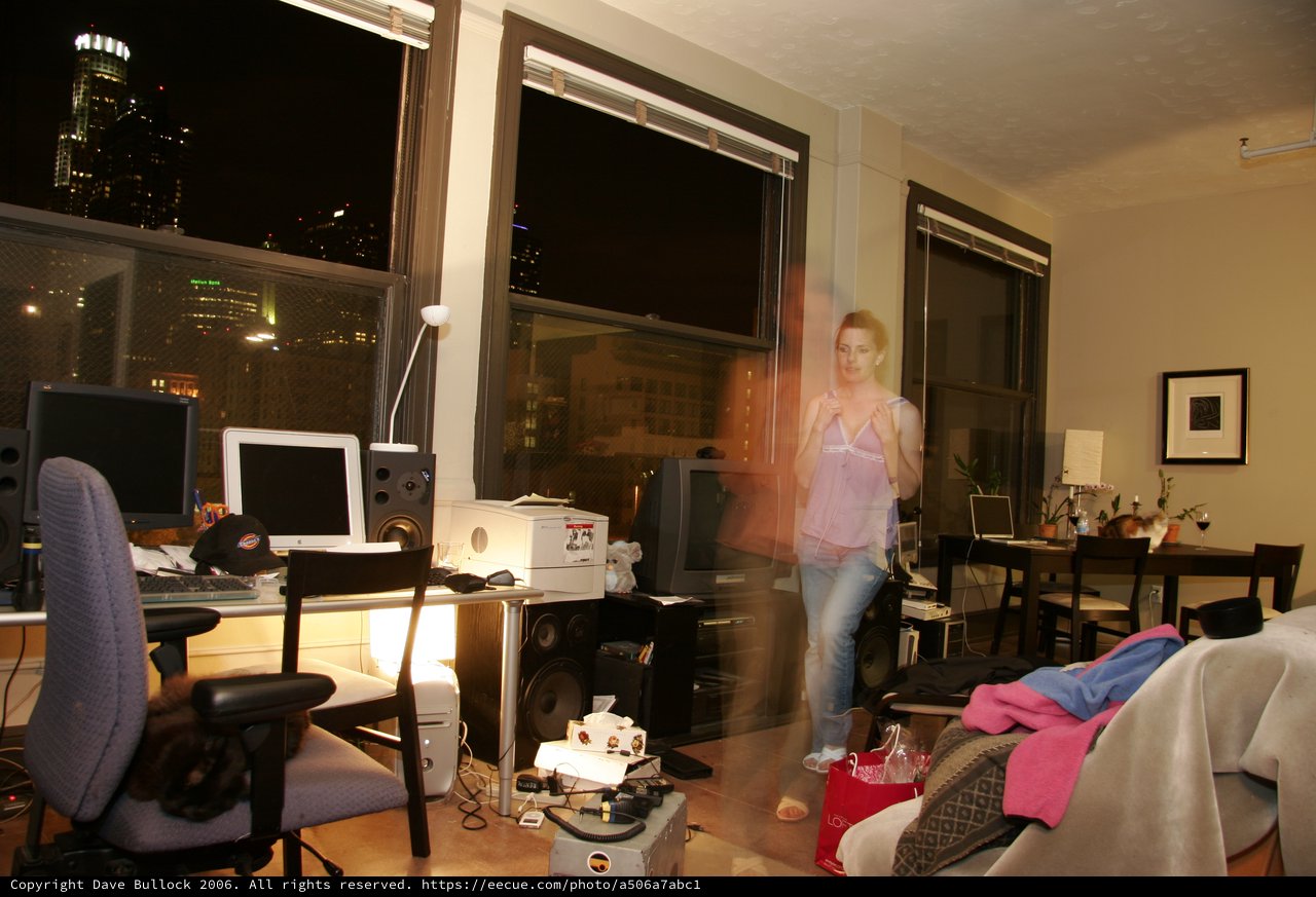 Night City Apartment Life with Motion Blur