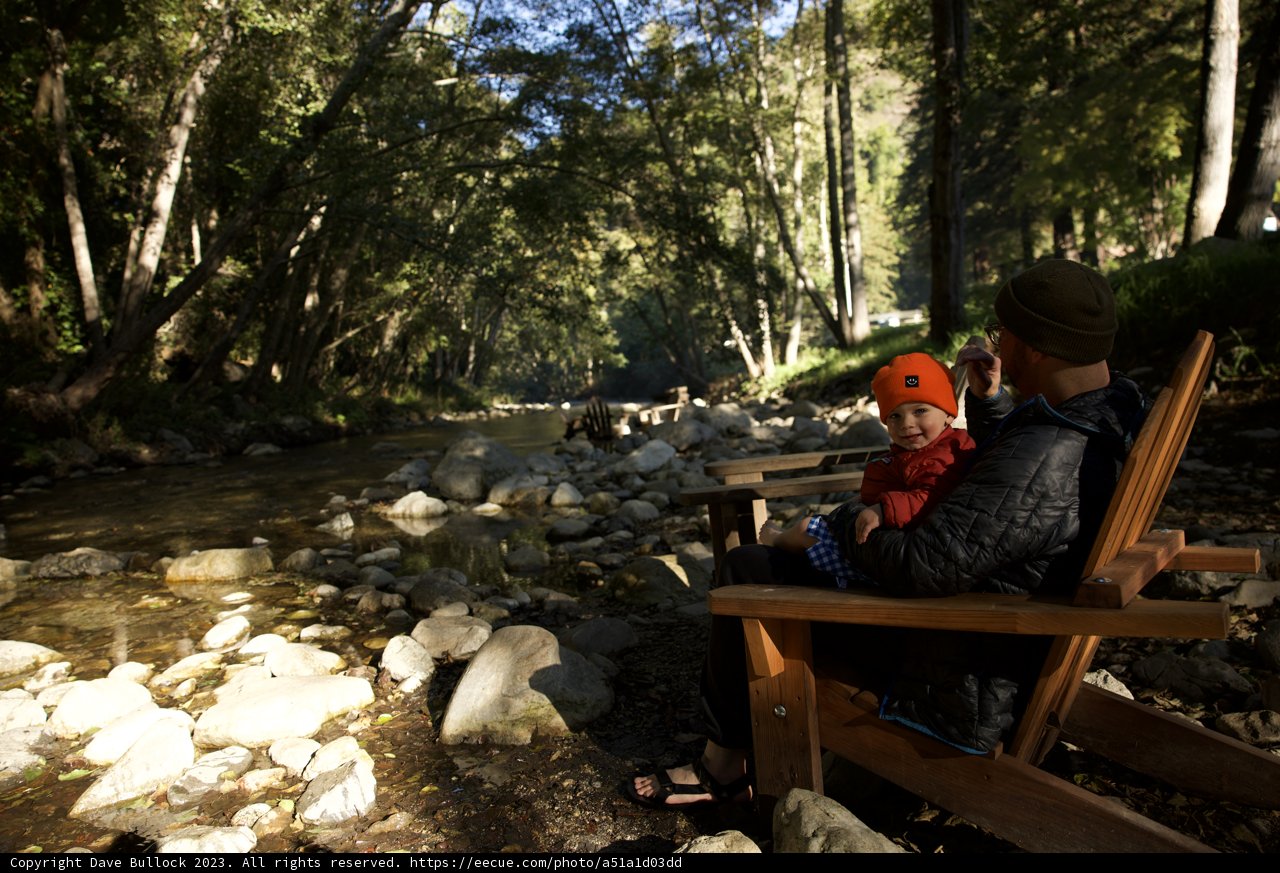 Serene Moments: A Father's Trail Tale