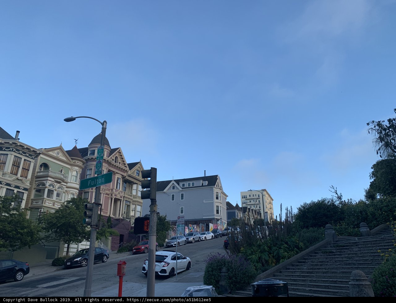 Bustling Streets of Alamo Square