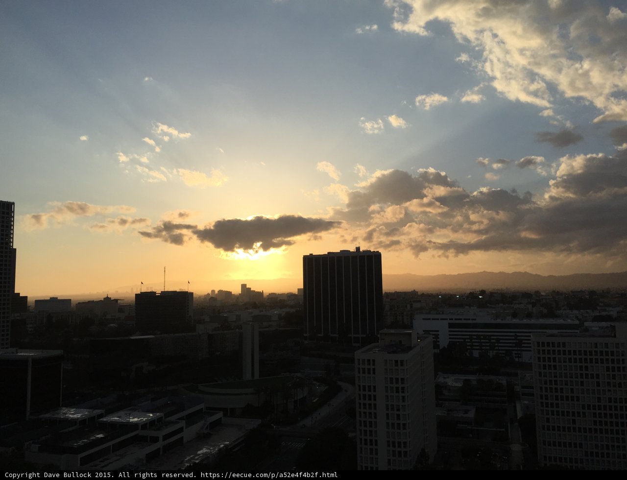 City of Angels at Sunset