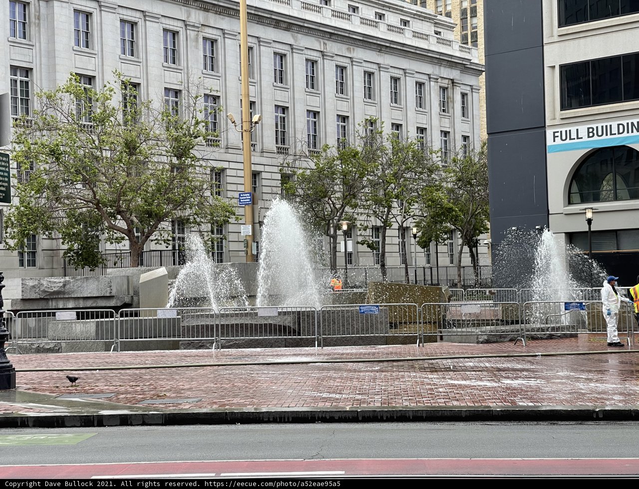 A Stroll by the Fountain