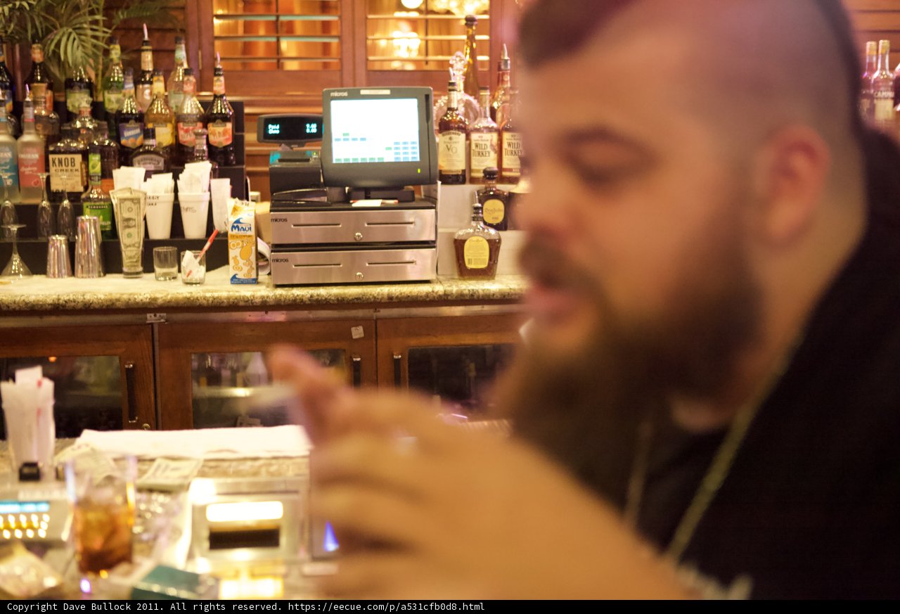 Bearded Man Enjoying a Drink at the Pub