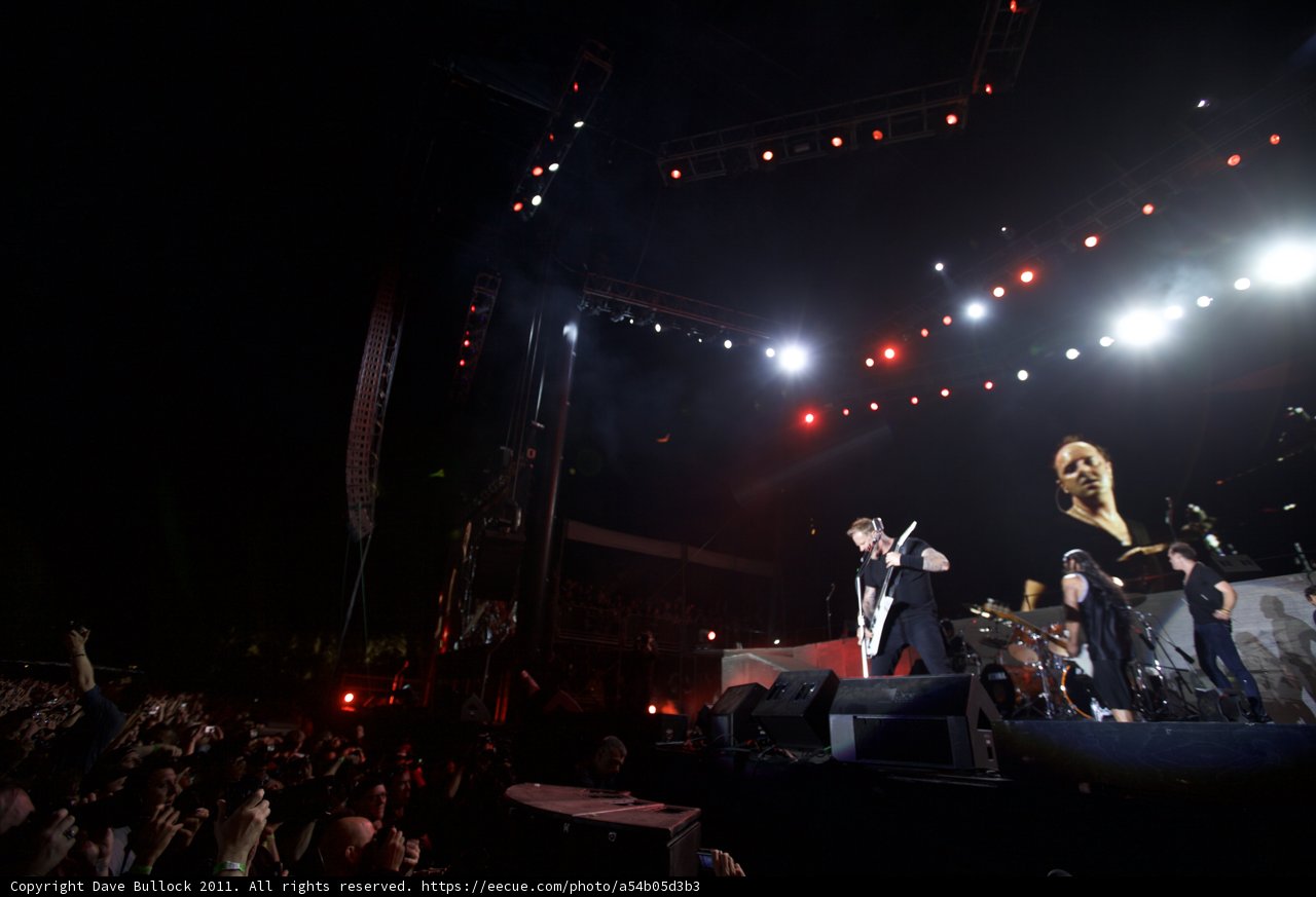 Big Four Band Blazes the Stage at Night