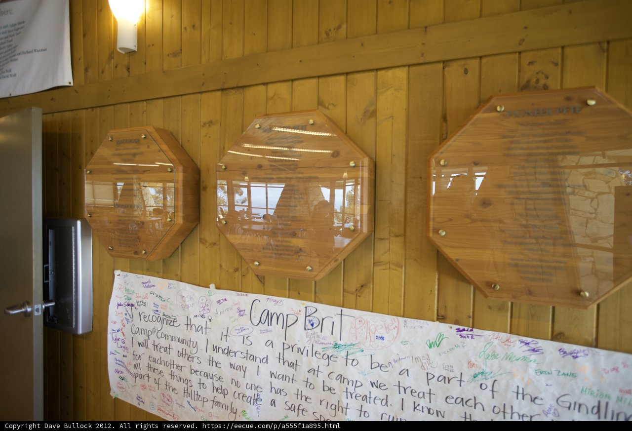 Names on Plywood Wall