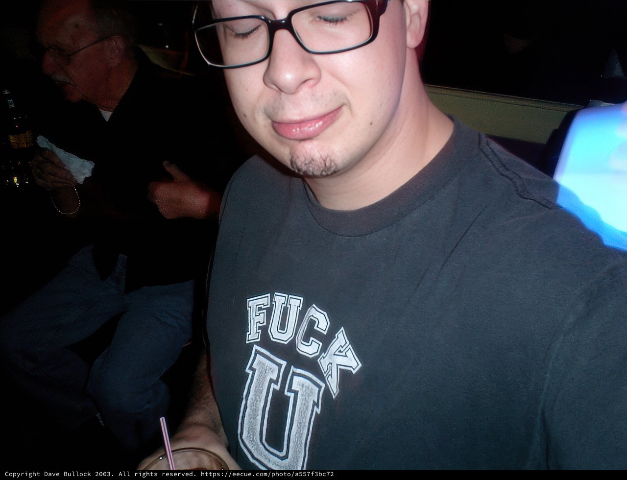 Dave B Sporting Glasses and a T-Shirt