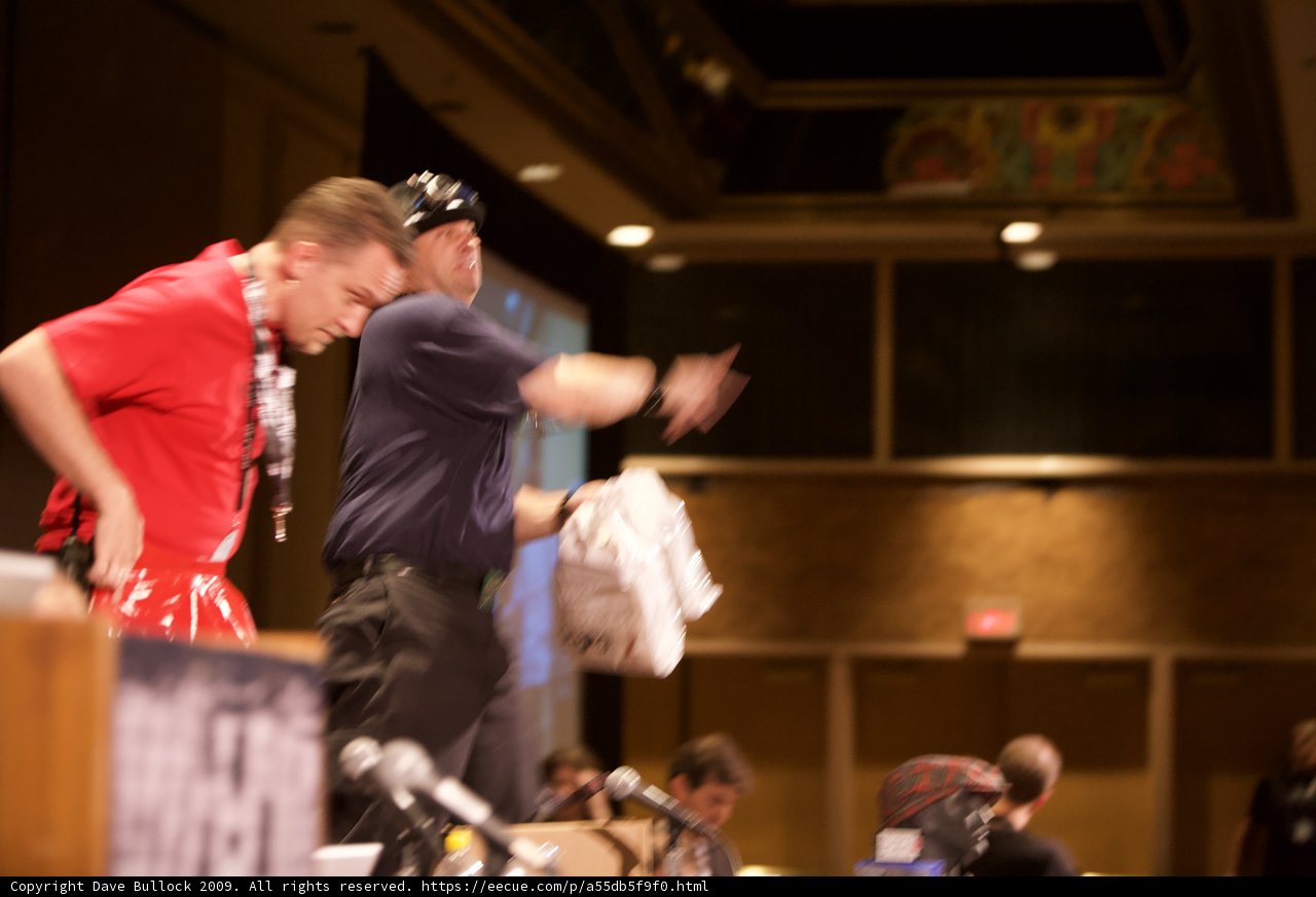 Red Shirt Man in the Crowd