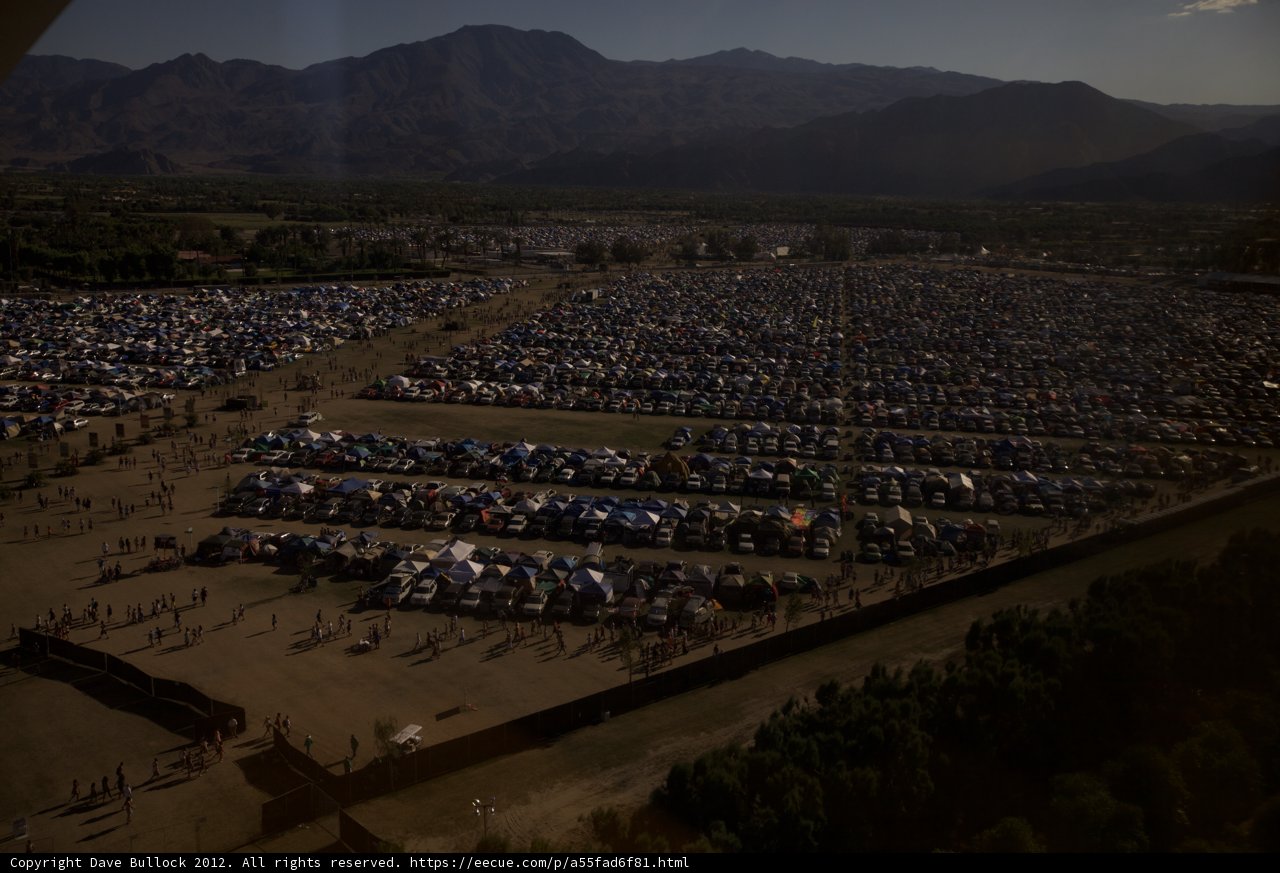 A Bird's Eye View of Coachella's Saturday Night Scene