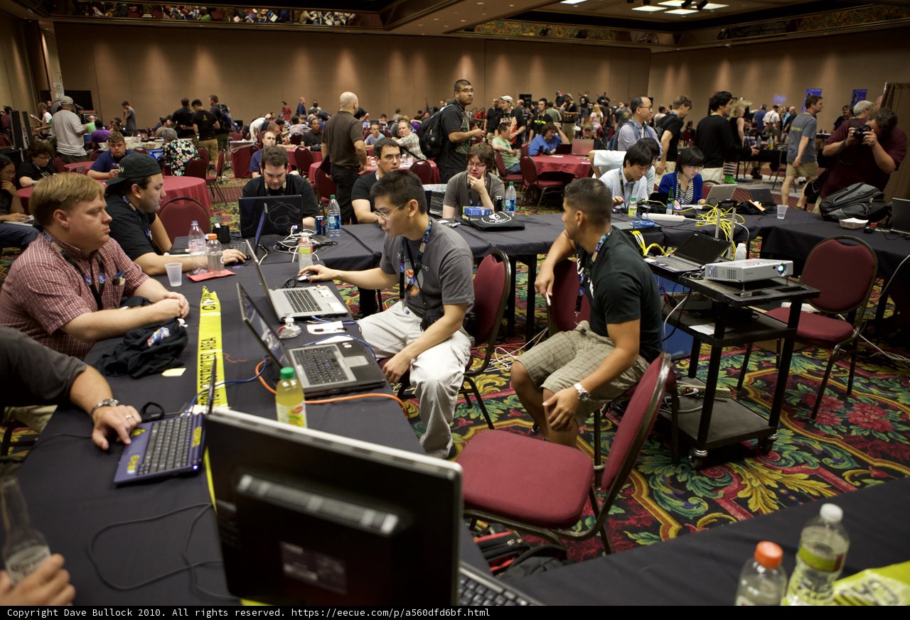 Tech-savvy crowd at Defcon 18