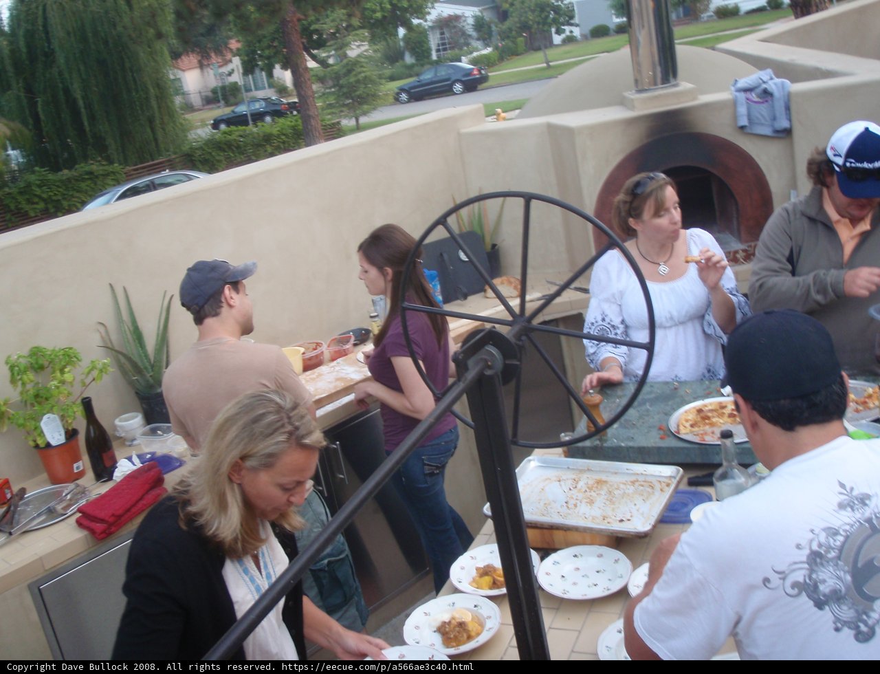 Pizza Party at the Outdoor Restaurant