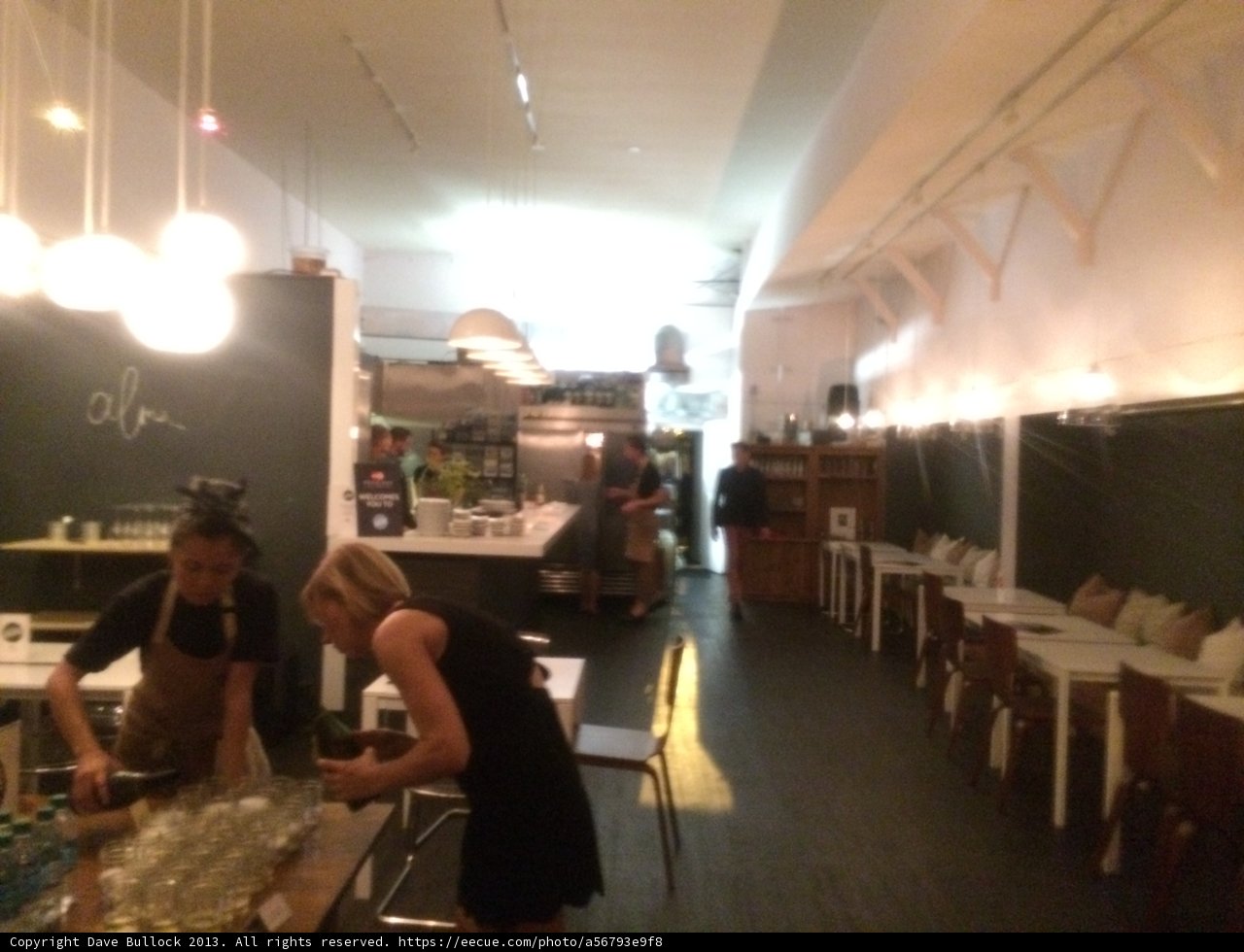 Busy Evening at the L.A. Restaurant
