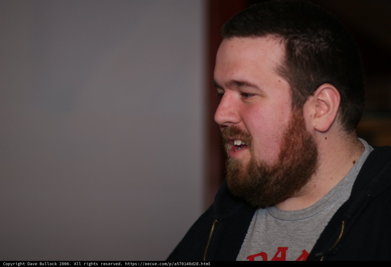 Bearded Man in Black Jacket