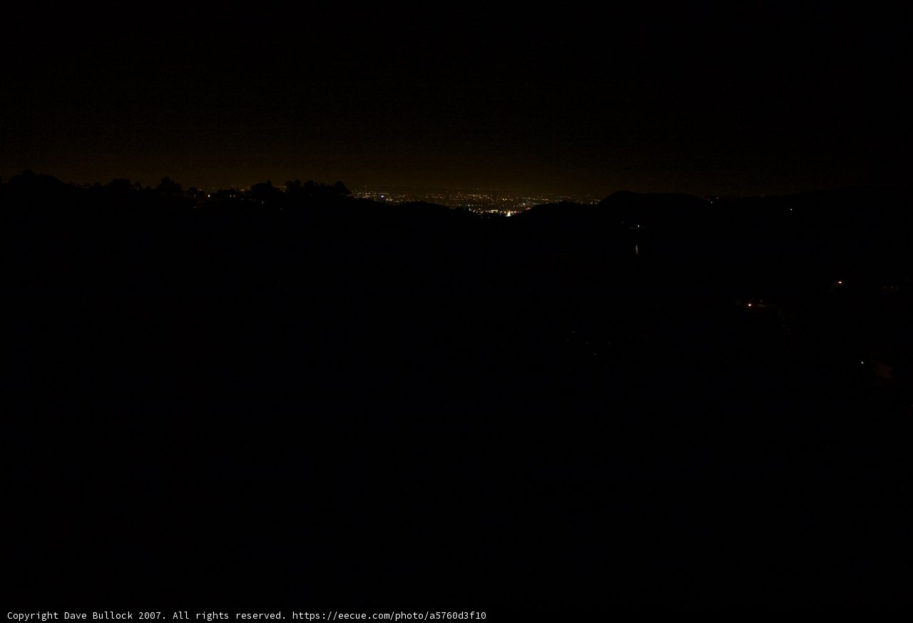 City Lights from a Hillside