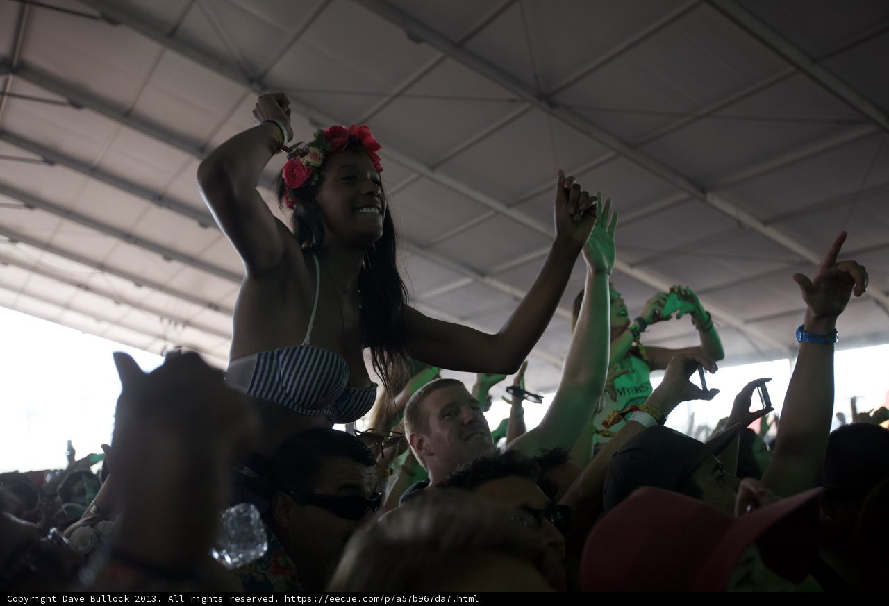 Hula Dancing in the Coachella Crowd