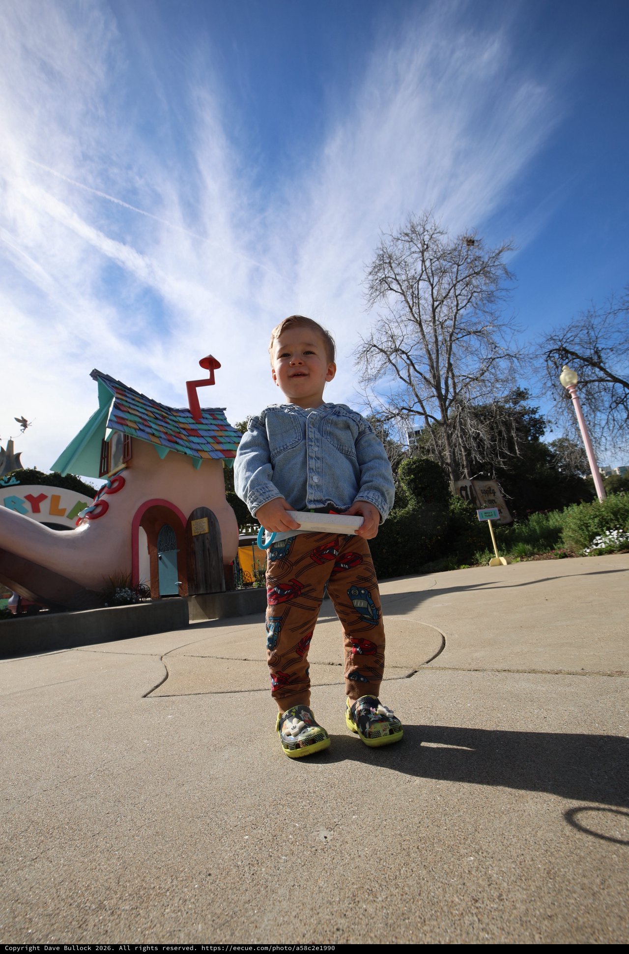 Young Boy Enjoys Day at Disneyland's Fantasyland