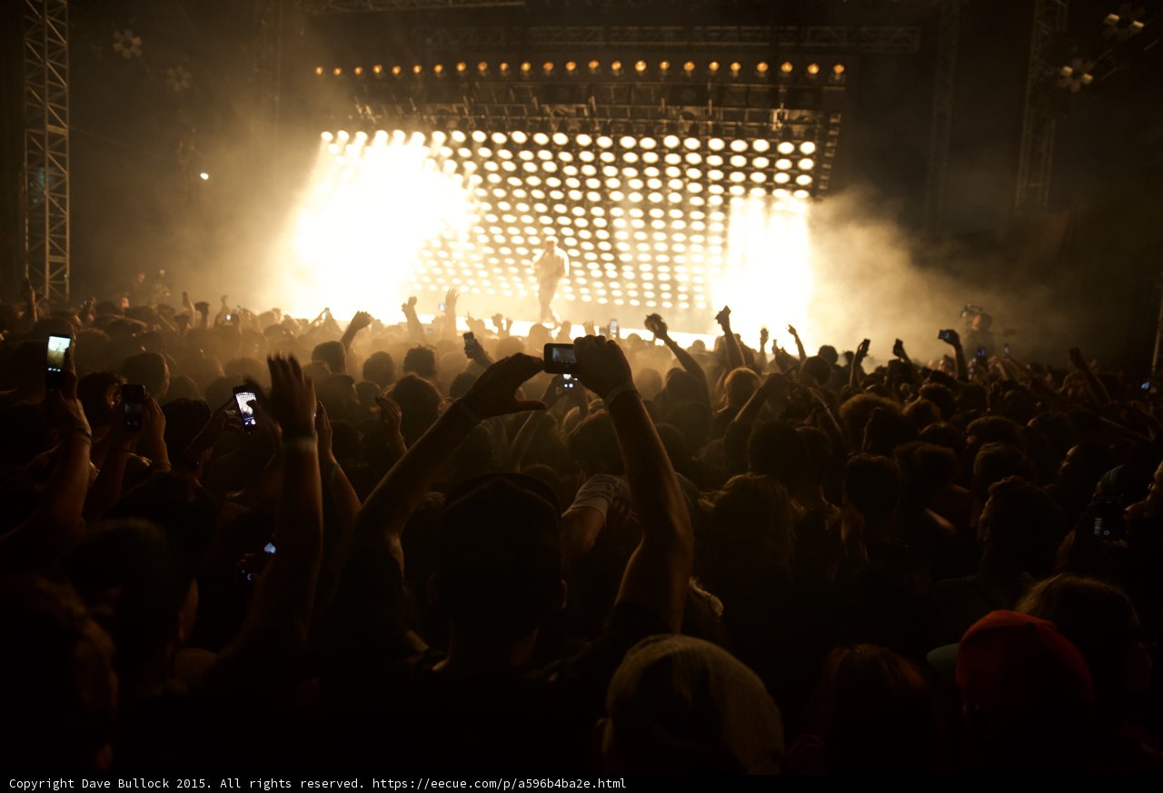 Dense Crowd Kanye Stage