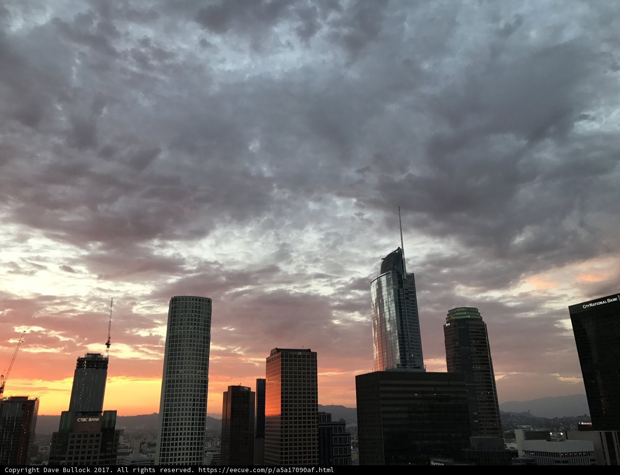 Los Angeles Skyline at Sunset