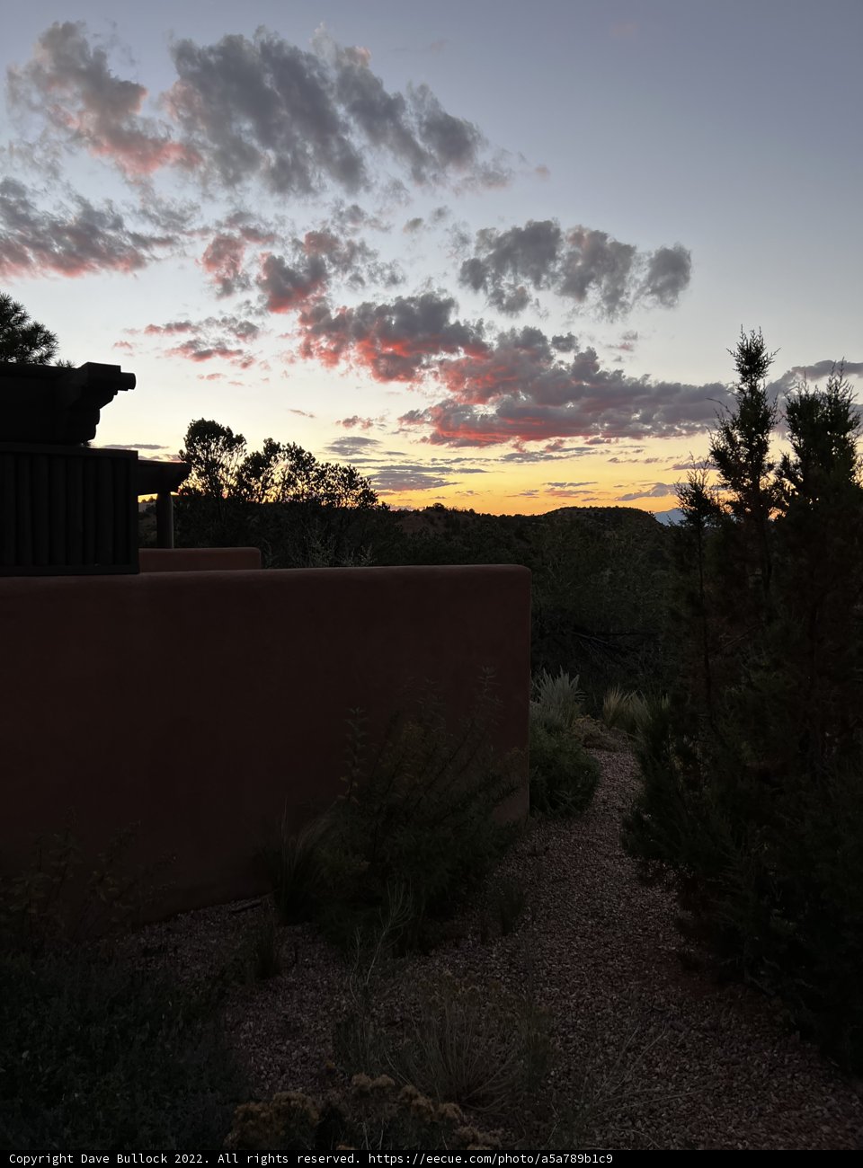 Sunset over the Backyard