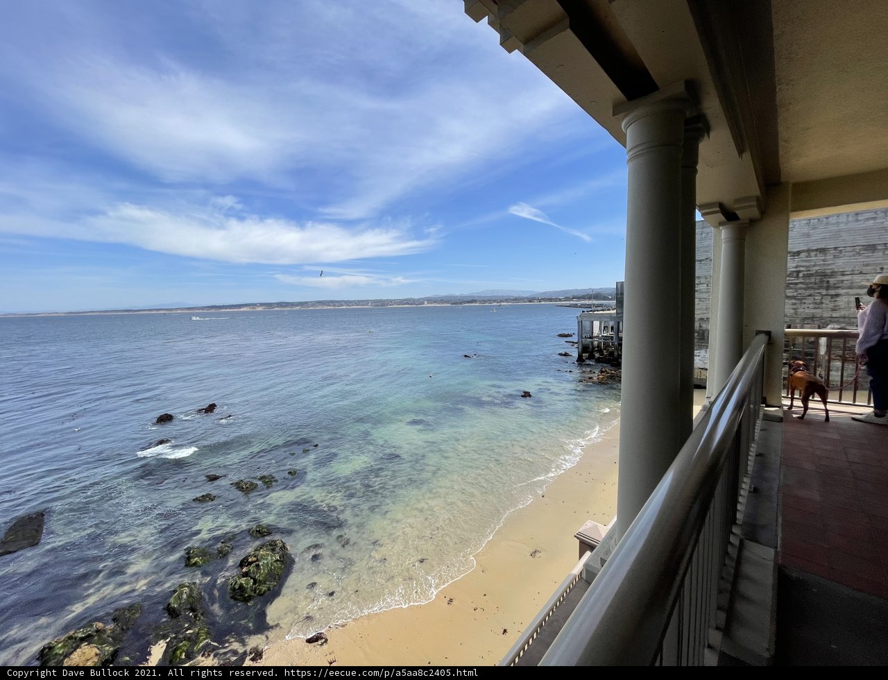 Ocean View from Balcony in Monterey, California