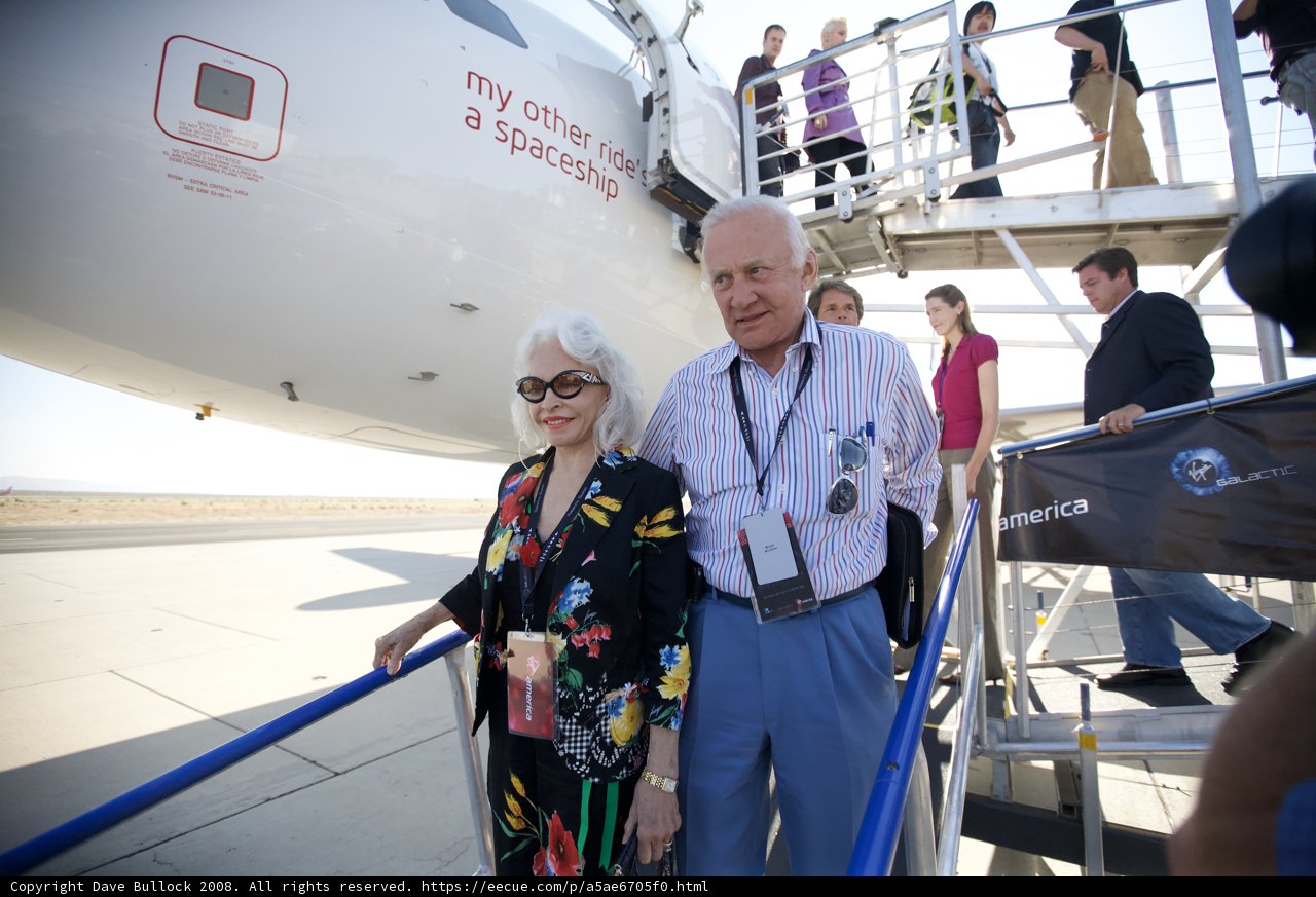 Buzz Aldrin Takes Flight