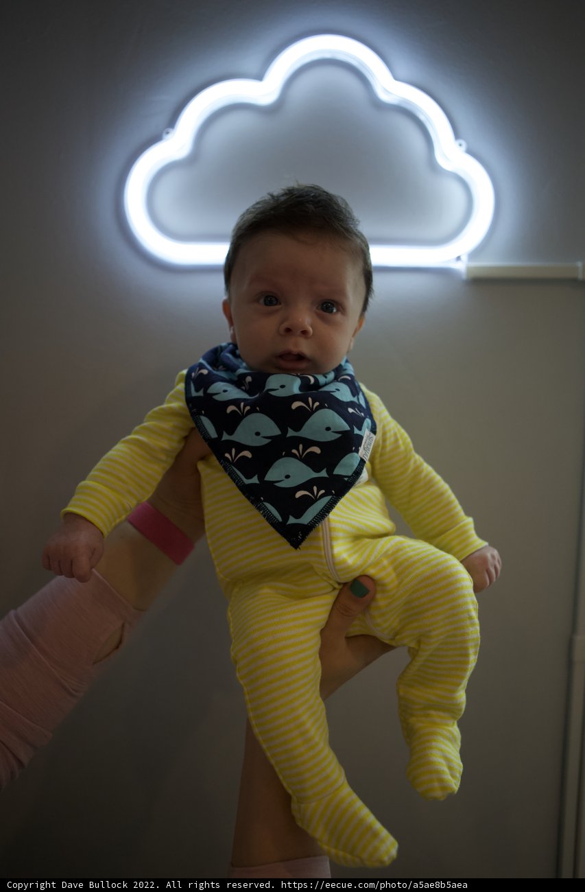Baby Wesley's Neon Light Moment