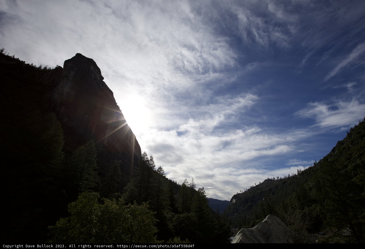 Radiant Yosemite Heights: A Play of Sunlight and Shadows