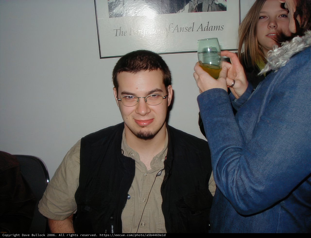 Man enjoying a glass of wine