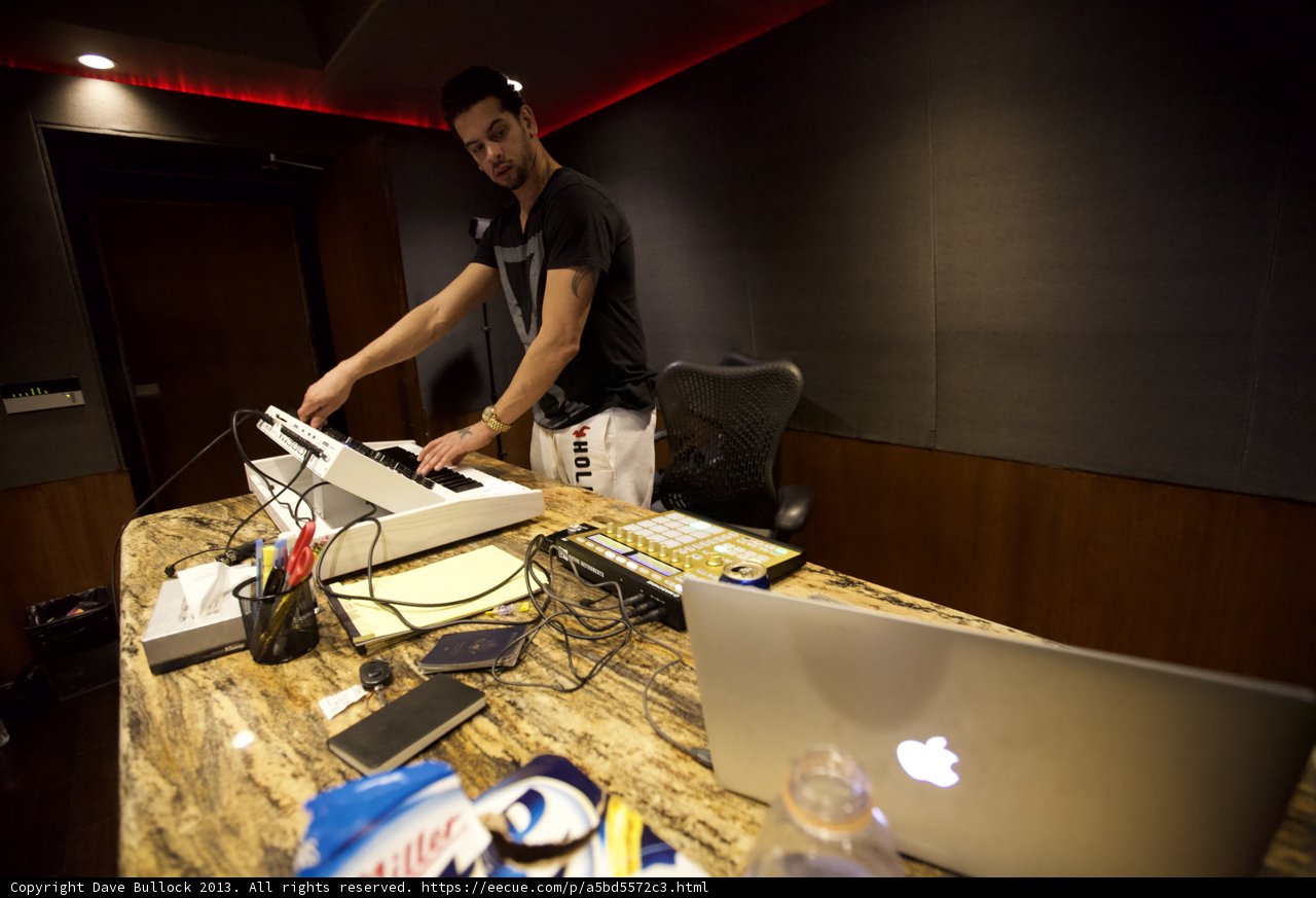 Laptop in the Music Studio