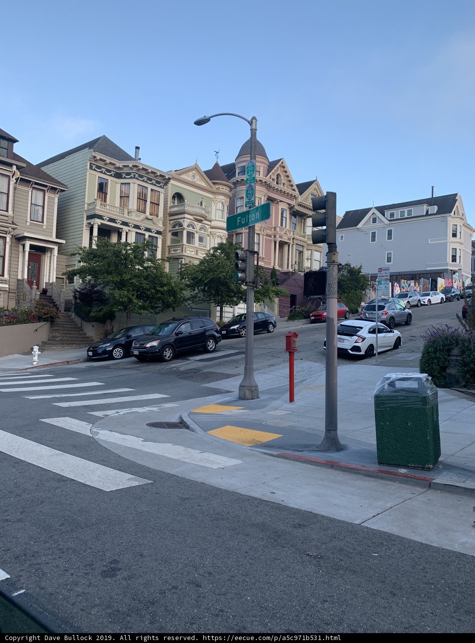 Busy Intersection in Alamo Square