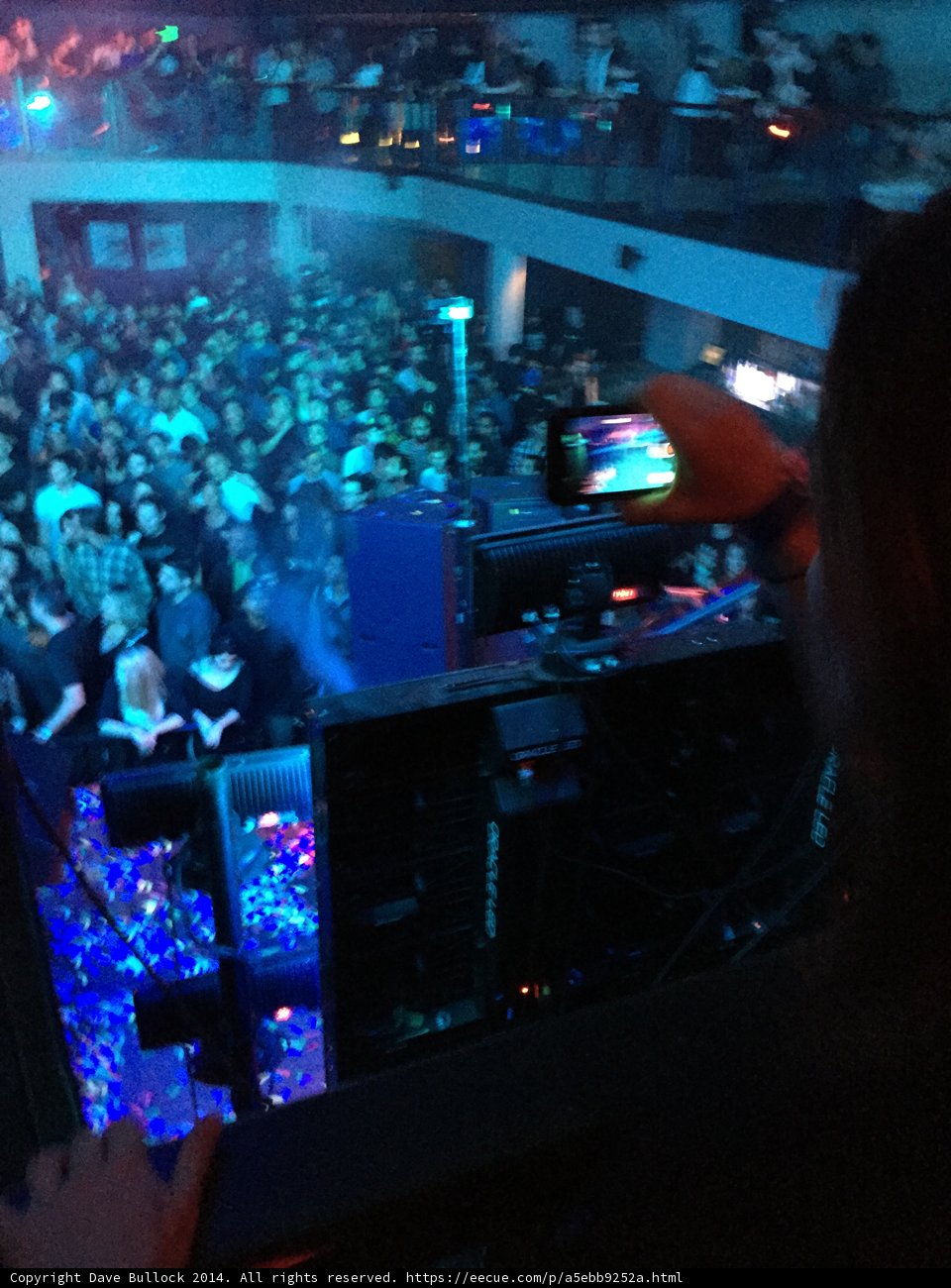 Crowd Captured at Night Club Concert