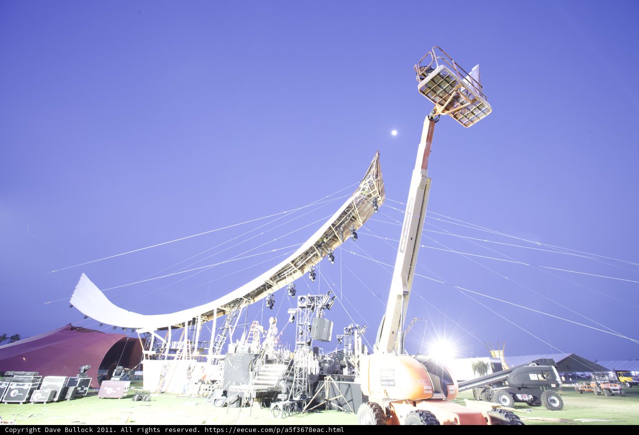 Grand Stage Set-Up at Coachella 2011