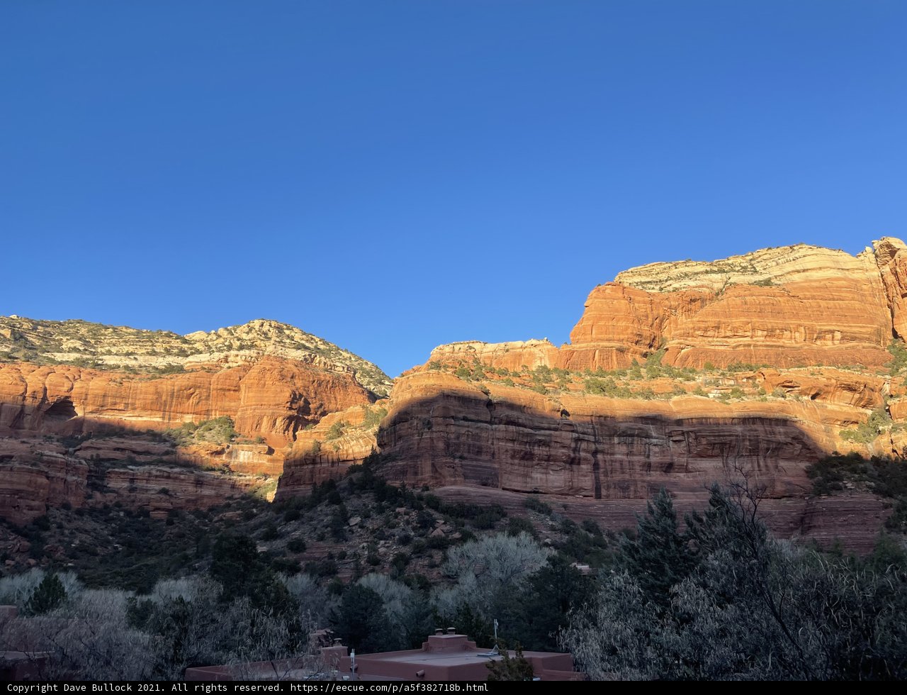 Red Rocks of Sedona Illuminated by Sunlight