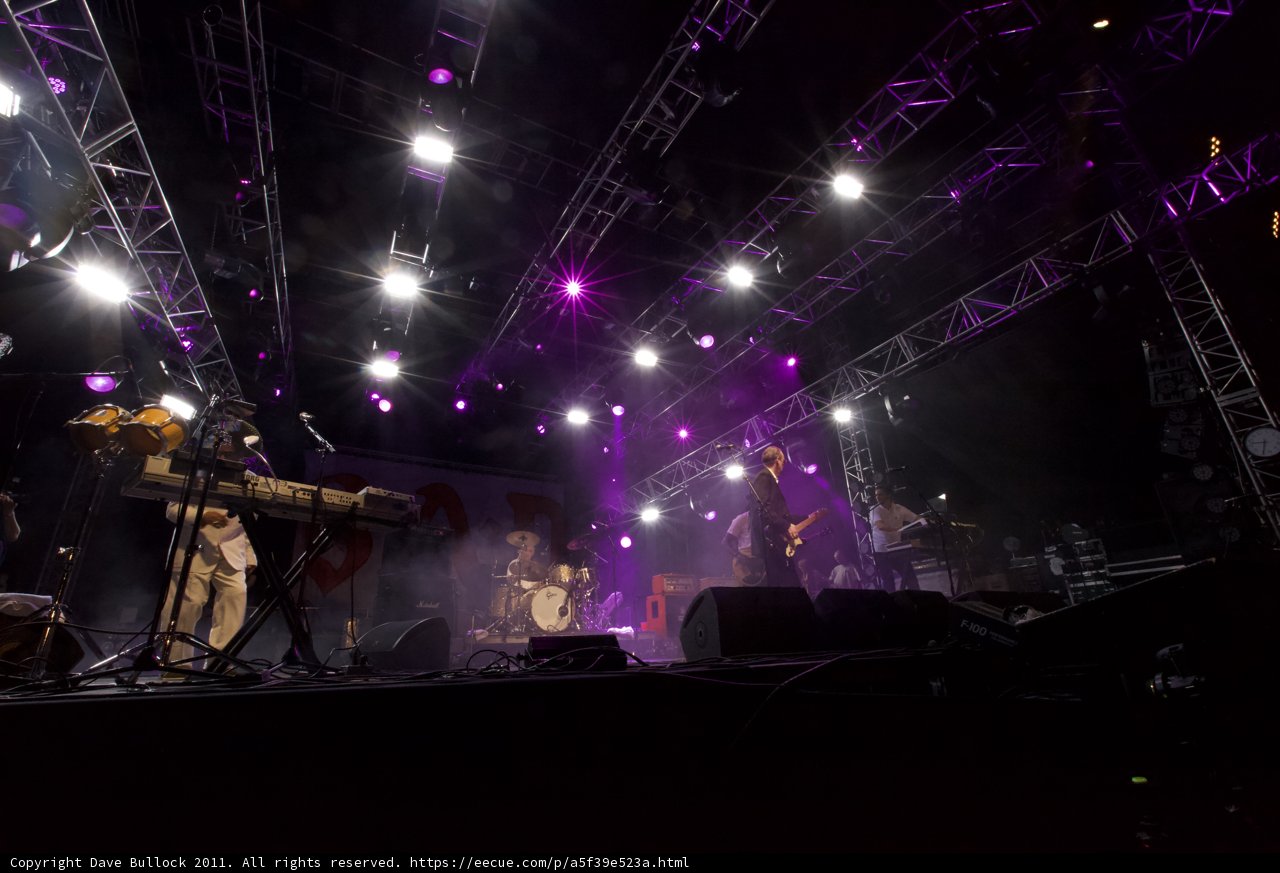Purple Haze: A Rock Band's Performance Under The Spotlight