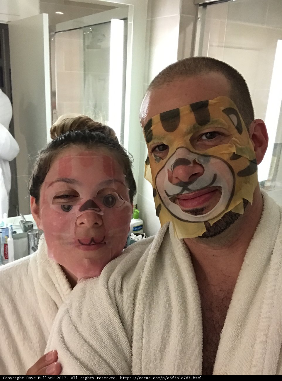 Animal-Faced Bathrobe Duo