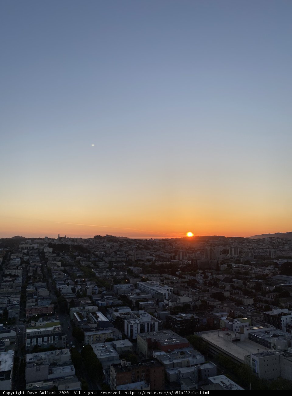 Golden Sunset Over the Urban Landscape