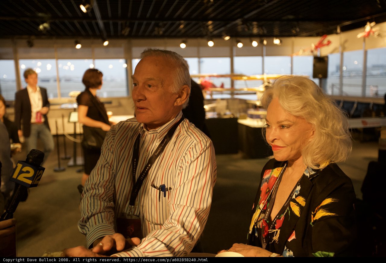 Buzz Aldrin with Guests in the Waiting Room