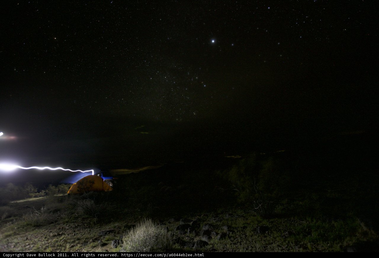Nighttime Camping under the Stars