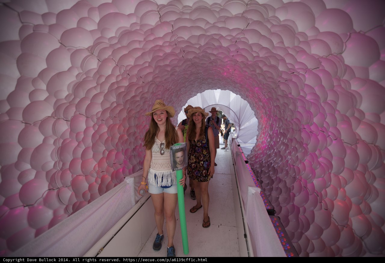 Walking through a Balloon Tunnel