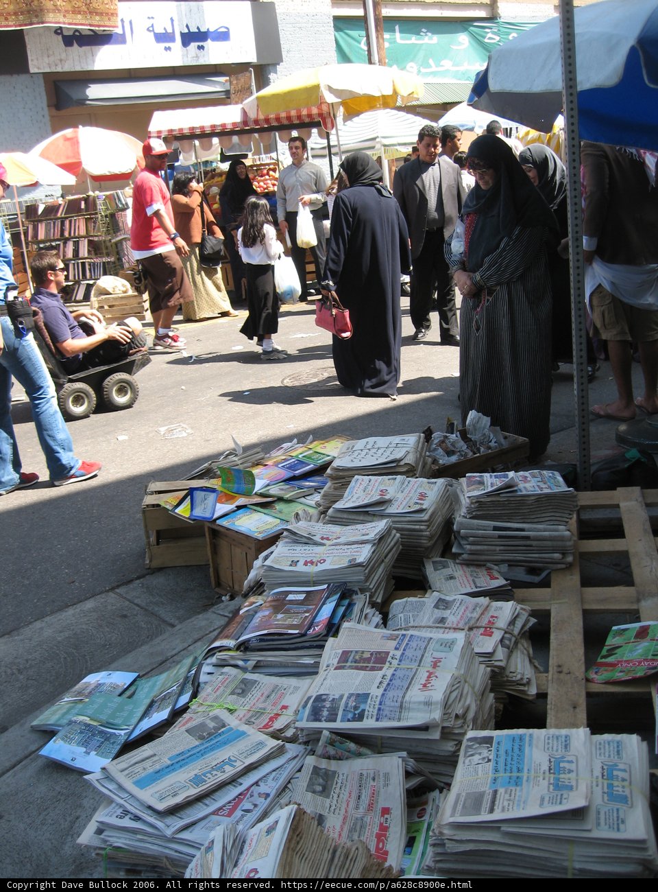 The Busy Newsstand