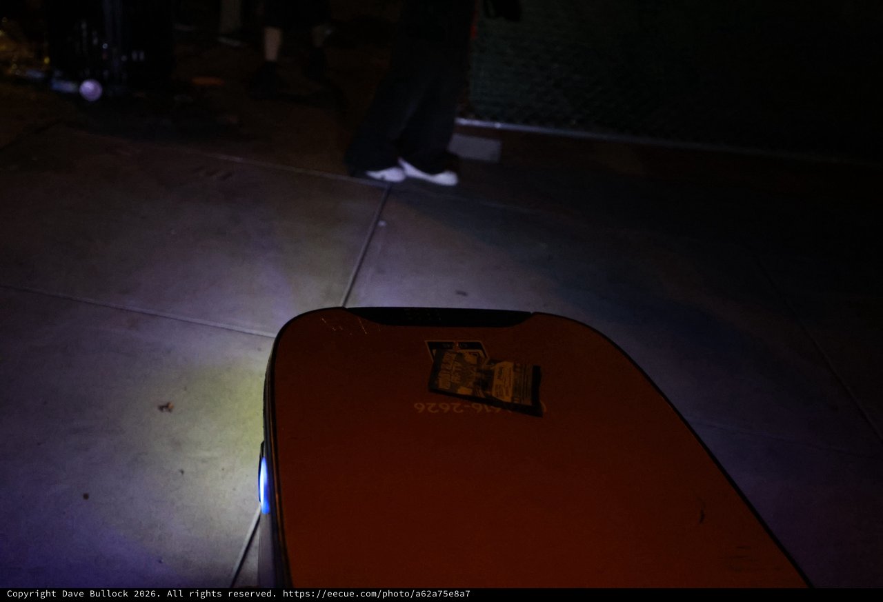 Orange Hoverboard Glows at Wobbleland Festival Night
