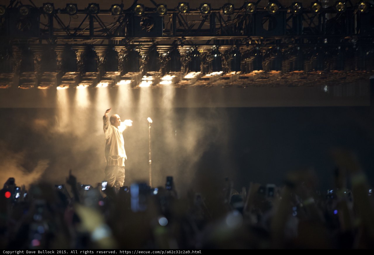 Kanye West Arm Raised
