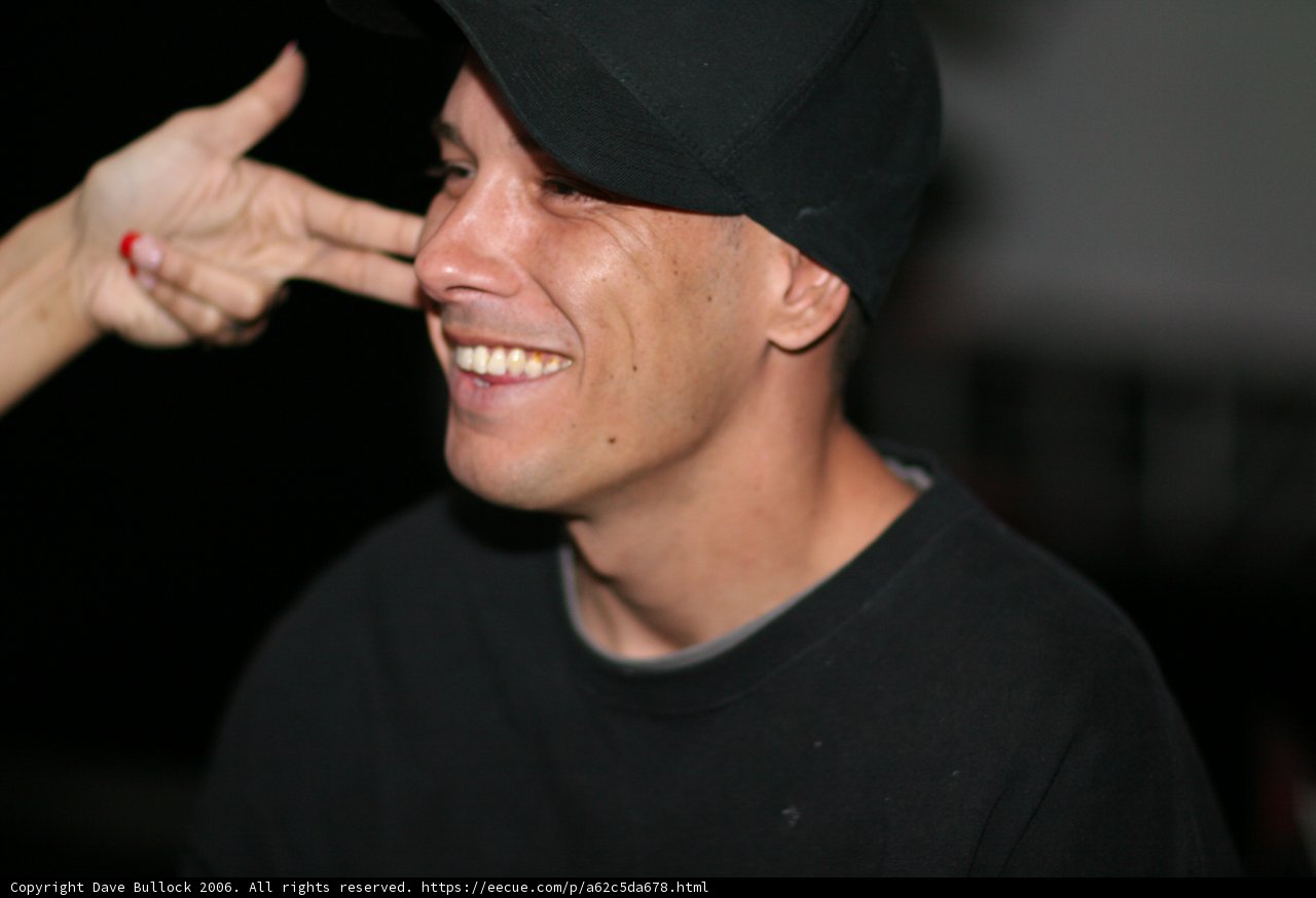 Funky Black Cap and Smile
