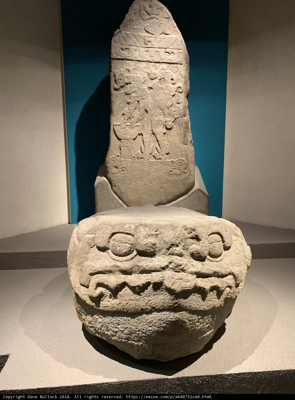 Monumental Stone Sculpture in Museum