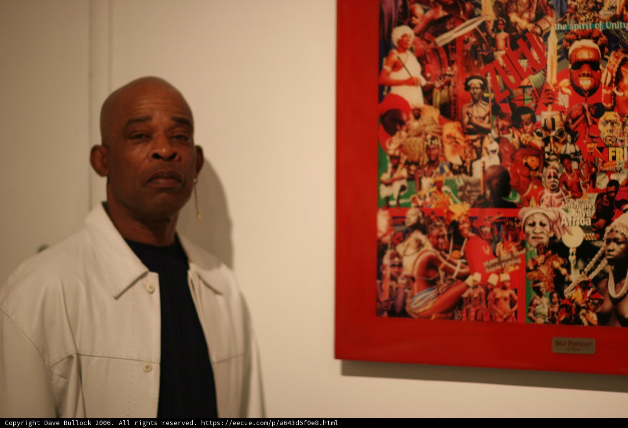 Man Contemplates Massive Painting