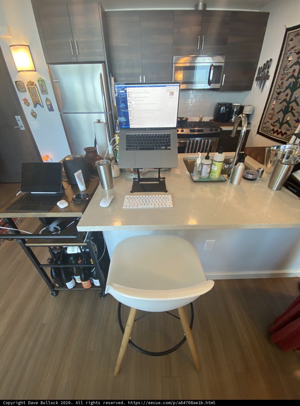 Productivity Hub in a Kitchen