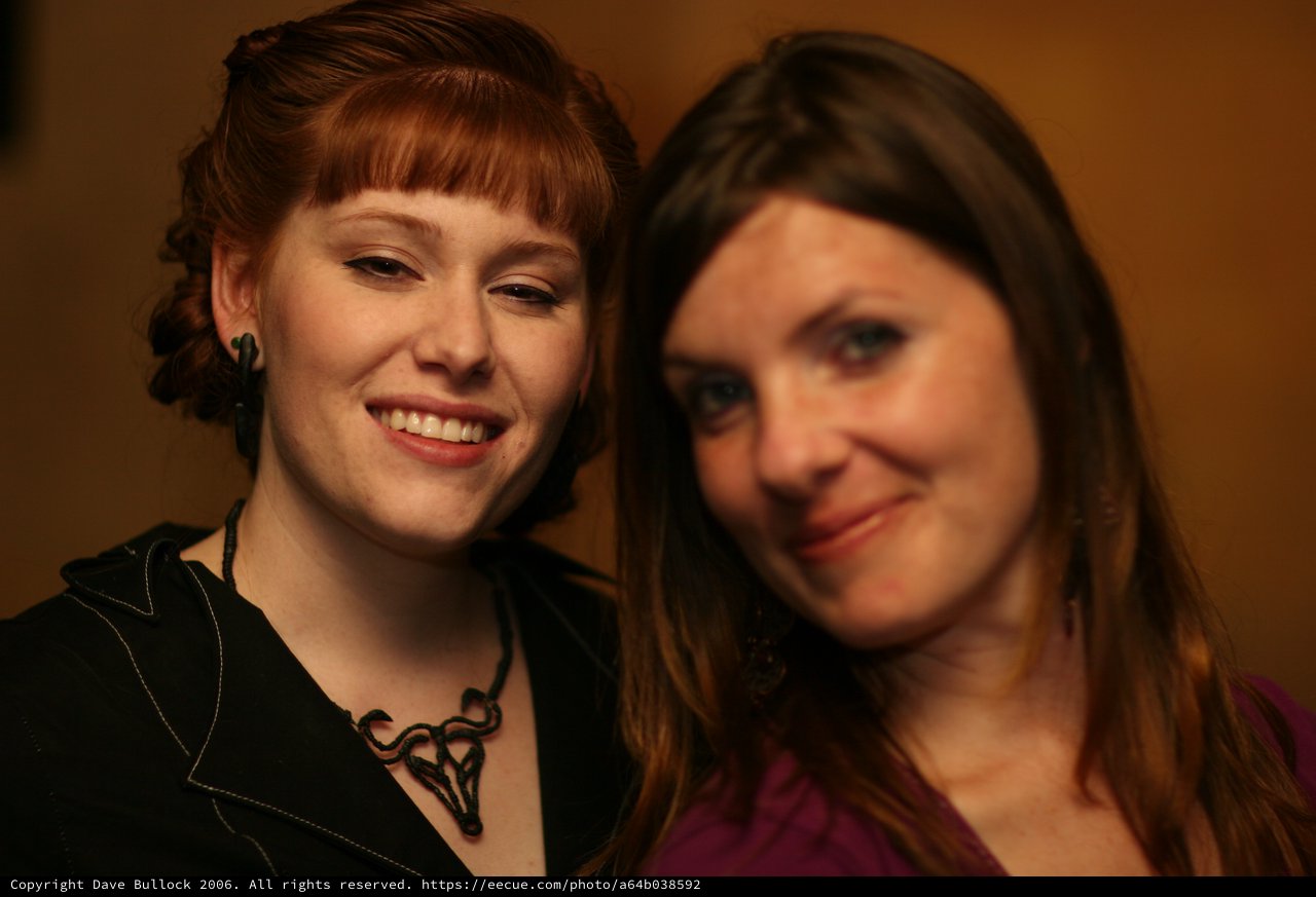 Two Women Share a Warm Moment Together