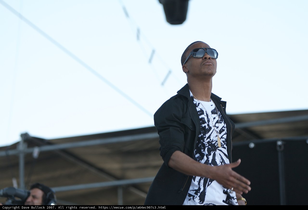 Sunglass-wearing Man Takes Coachella Stage
