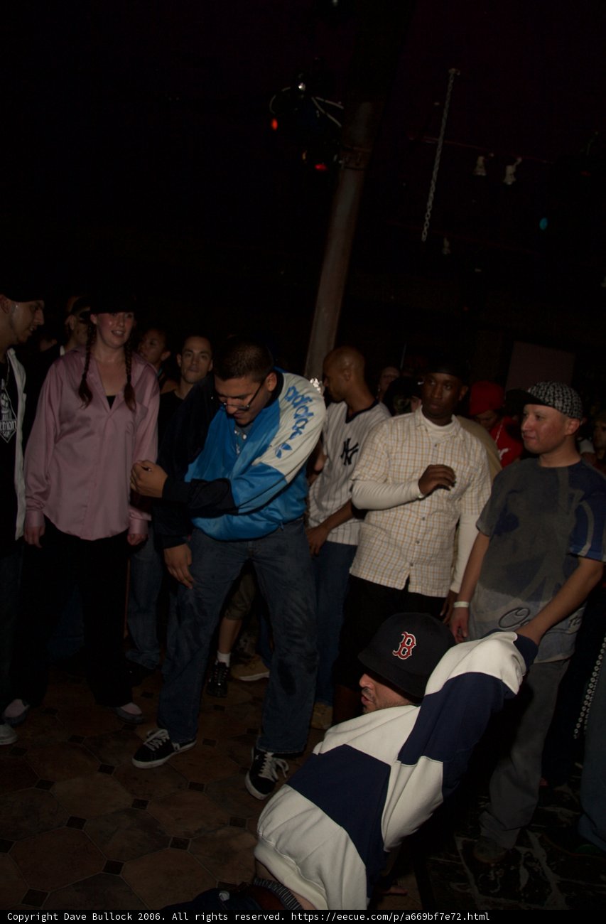 Blue Jacket in a Sea of Hats