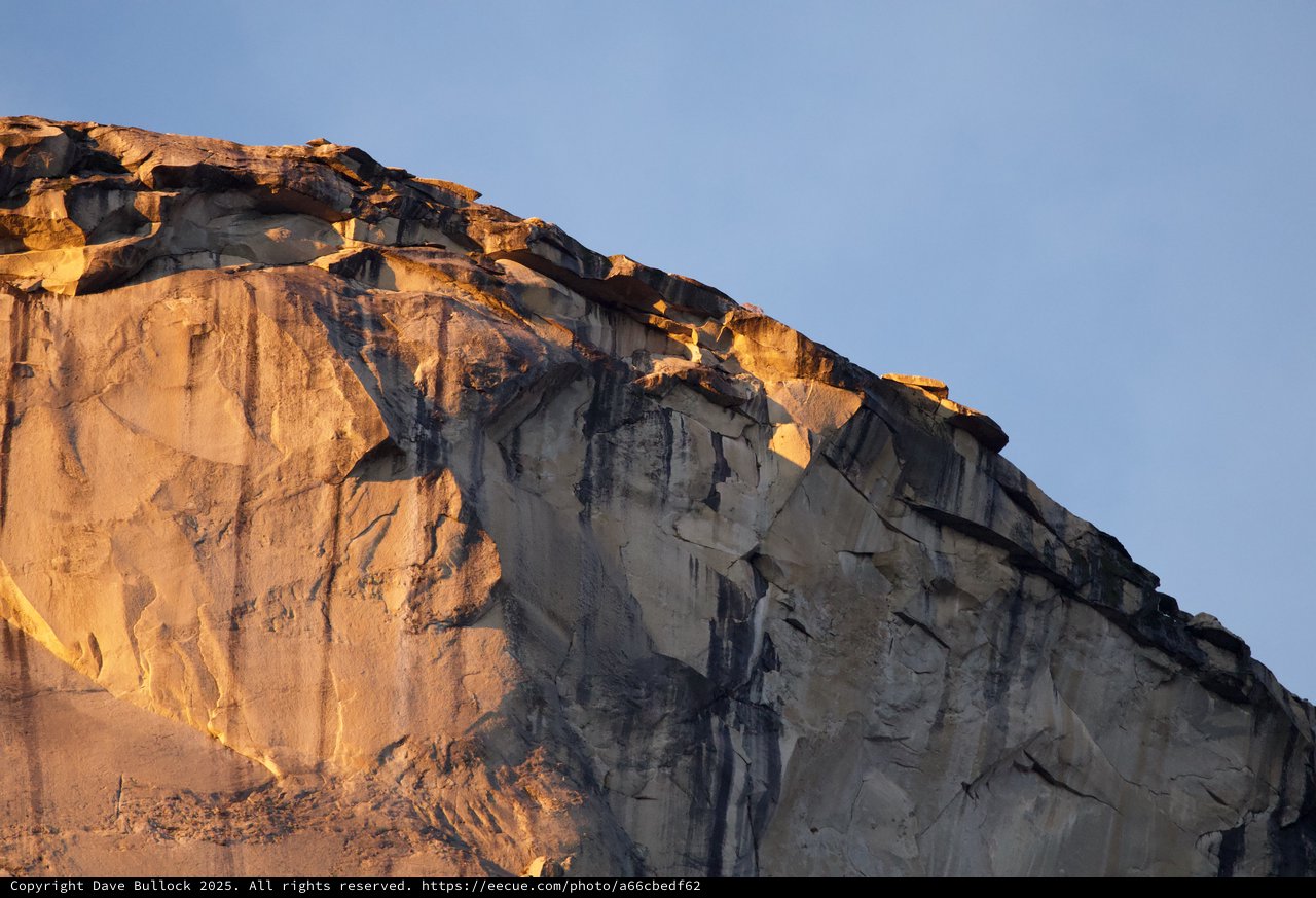 Golden Hour Light on Weathered Rock Face