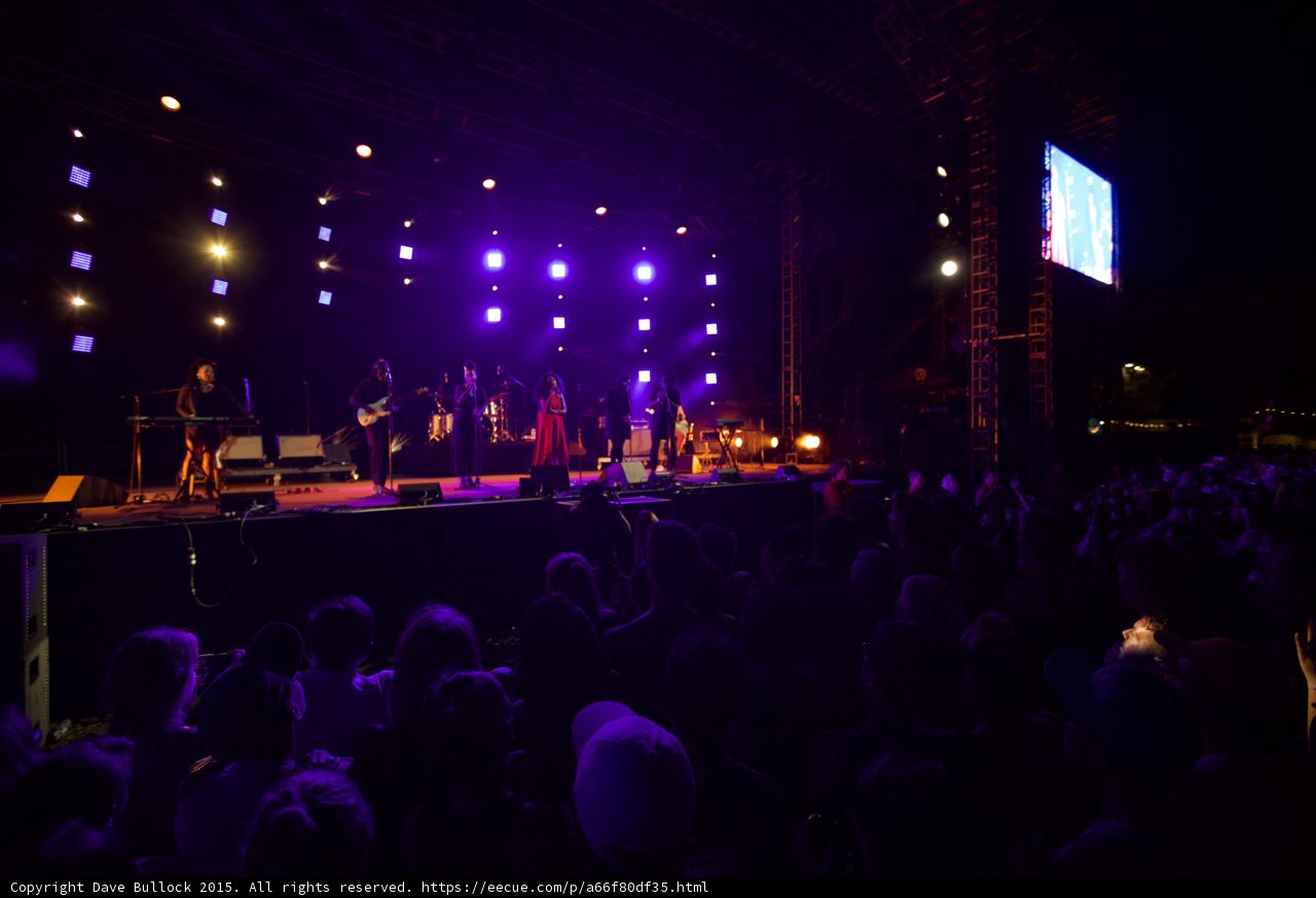 Solange Stage From Audience View Crowd Video Screen LED Panels